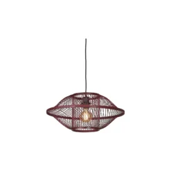 Good&Mojo Pendellampa Maui Bambu Burgundy S | Passande för 1x E27
