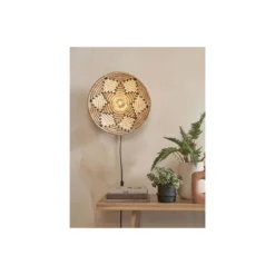Good&Mojo Vägglampa Andros Natural/Vit | Passande för 1x E27