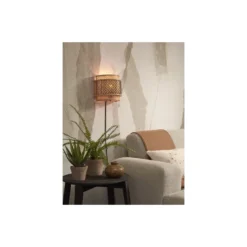 Good&Mojo Vägglampa Bhutan Bambu Brun S | Passande för 1x E27
