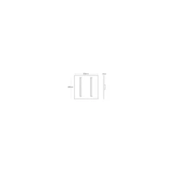 Interlight LED Panel Thinq Orion 28W 3500lm - 840 Kallvit | 60x60cm - UGR <19 - incl. Drivdon & Sensor