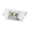LED Downlight Wallwasher Wally Medium Vit 27W 3700lm 78x100D - 830 Varm Vit - 238x145mm