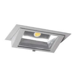 LED Downlight Wallwasher Wally Maxi Grå 46W 6400lm 70x75D - 840 Kallvit - 238x145mm