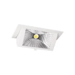 LED Downlight WallWasher Wally Medium 26W 3000K 3700lm Grå | Varm Vit