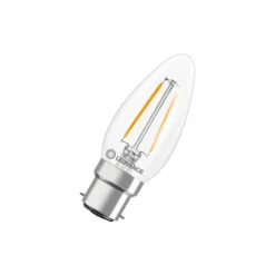 Ledvance Classic LED B22 Kronljus Filament Klar 1.8W 250lm - 827 Extra Varm Vit | Ersättare 25W