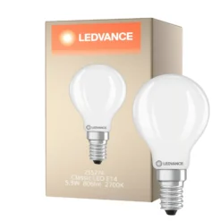 Ledvance Classic LED E14 Boll Filament 5.9W 806lm - 827 Extra Varm Vit | Dimbar - Ersättare 60W