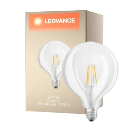 Ledvance Classic LED E27 Globe Filament Klar 7W 806lm - 827 Extra Varm Vit | Ersättare 60W