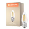 Ledvance Classic LED E27 Kronljus Filament Klar 3.4W 470lm - 827 Extra Varm Vit | Ersättare 40W