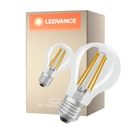 Ledvance Classic LED E27 Päron Filament Klar 5W 1055lm - 827 Extra Varm Vit | Ersättare 75W