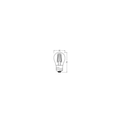Ledvance Classic LED E27 Päron Filament Klar 3.4W 470lm - 927 Extra Varm Vit | Bästa färgåtergivning - Dimbar - Ersättare 40W