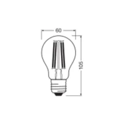 Ledvance Classic LED E27 Päron Filament Klar 11W 1521lm - 840 Kallvit| Ersättare 100W