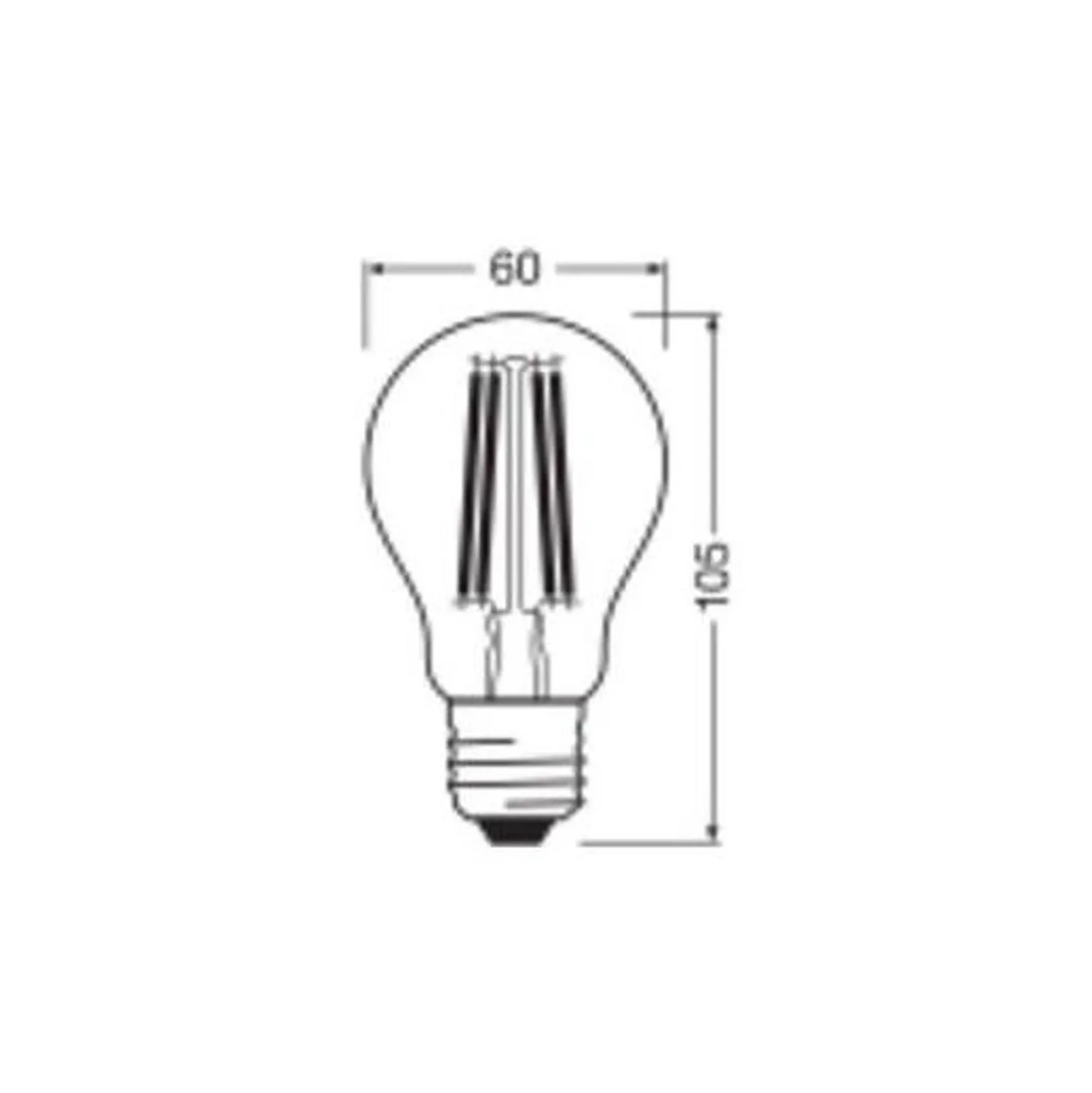 Ledvance Classic LED E27 Päron Filament Klar 11W 1521lm - 840 Kallvit| Ersättare 100W