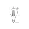 Ledvance Classic LED E14 Päron Filament Klar 3.4W 470lm - 827 Extra Varm Vit | Ersättare 40W