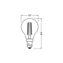 Ledvance Classic LED E14 Päron Filament Klar 2.2W 470lm - 827 Extra Varm Vit | Ersättare 40W
