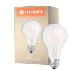 Ledvance Classic LED E27 Päron Filament Matt 24W 3452lm - 827 Extra Varm Vit | Ersättare 200W