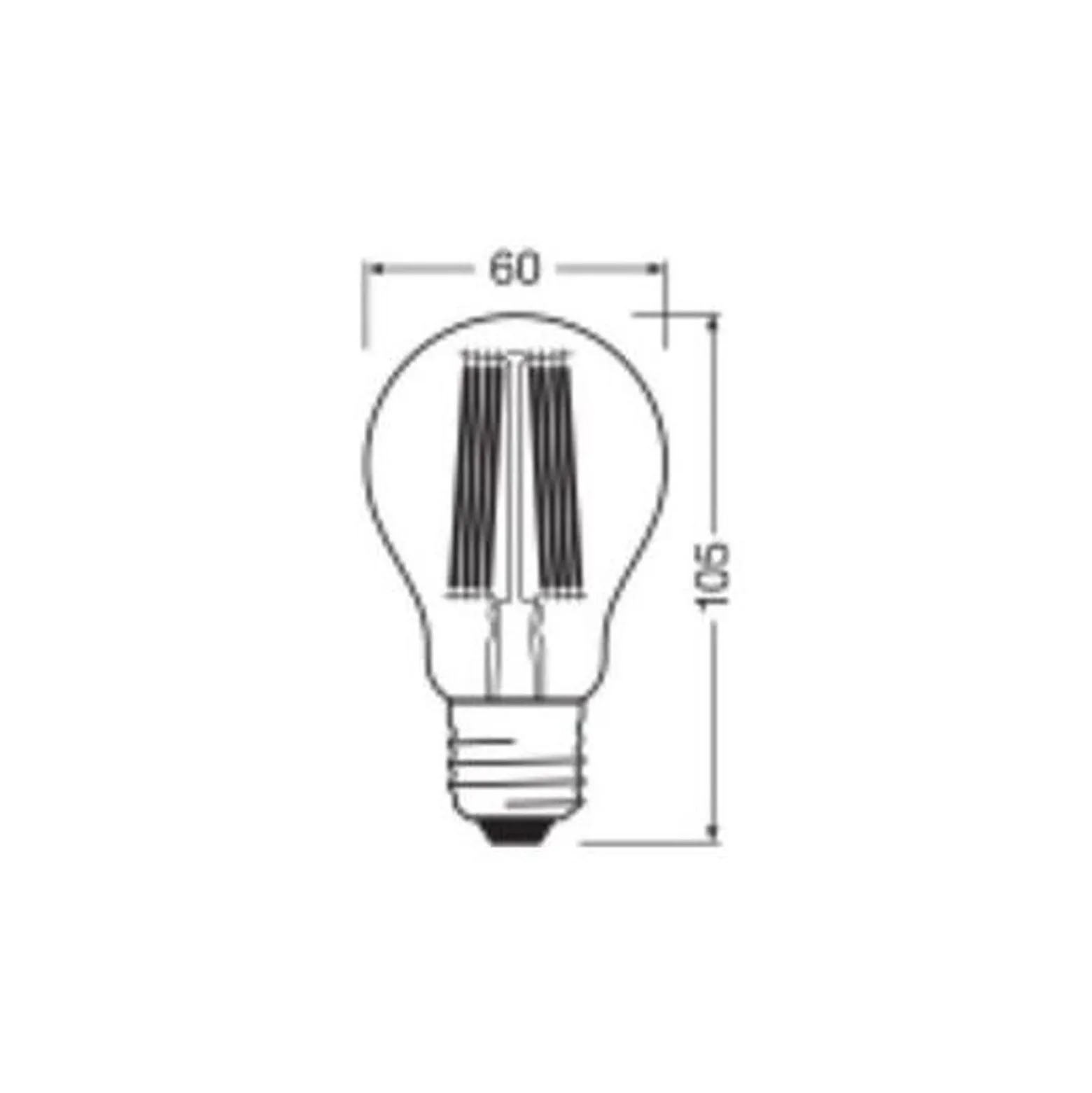 Ledvance Classic LED E27 Päron Filament Klar 7.2W 1521lm - 827 Extra Varm Vit | Dimbar - Ersättare 100W