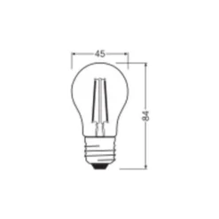 Ledvance Classic LED E27 Päron Filament Klar 1W 136lm - 827 Extra Varm Vit | Ersättare 15W