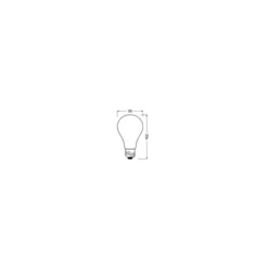 Ledvance Classic LED E27 Päron Filament Matt 24W 3452lm - 840 Kallvit | Ersättare 200W