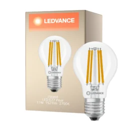 Ledvance Classic LED E27 Päron Filament Klar 11W 1521lm - 827 Extra Varm Vit | Ersättare 100W