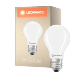Ledvance Classic LED E27 Päron Filament Matt 5W 1055lm - 827 Extra Varm Vit | Ersättare 75W