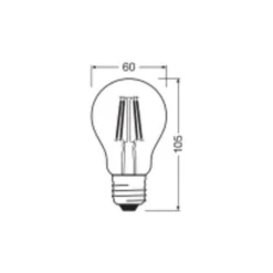 Ledvance Classic LED E27 Päron Filament Klar 3.4W 470lm - 840 Kallvit| Ersättare 40W