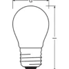 Ledvance Classic LED E27 Päron Filament Matt 2.8W 250lm - 827 Extra Varm Vit | Dimbar - Ersättare 25W
