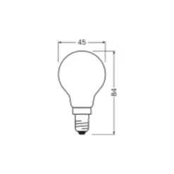 Ledvance Classic LED E14 Päron Matt 3.4W 470lm - 827 Extra Varm Vit | Ersättare 40W