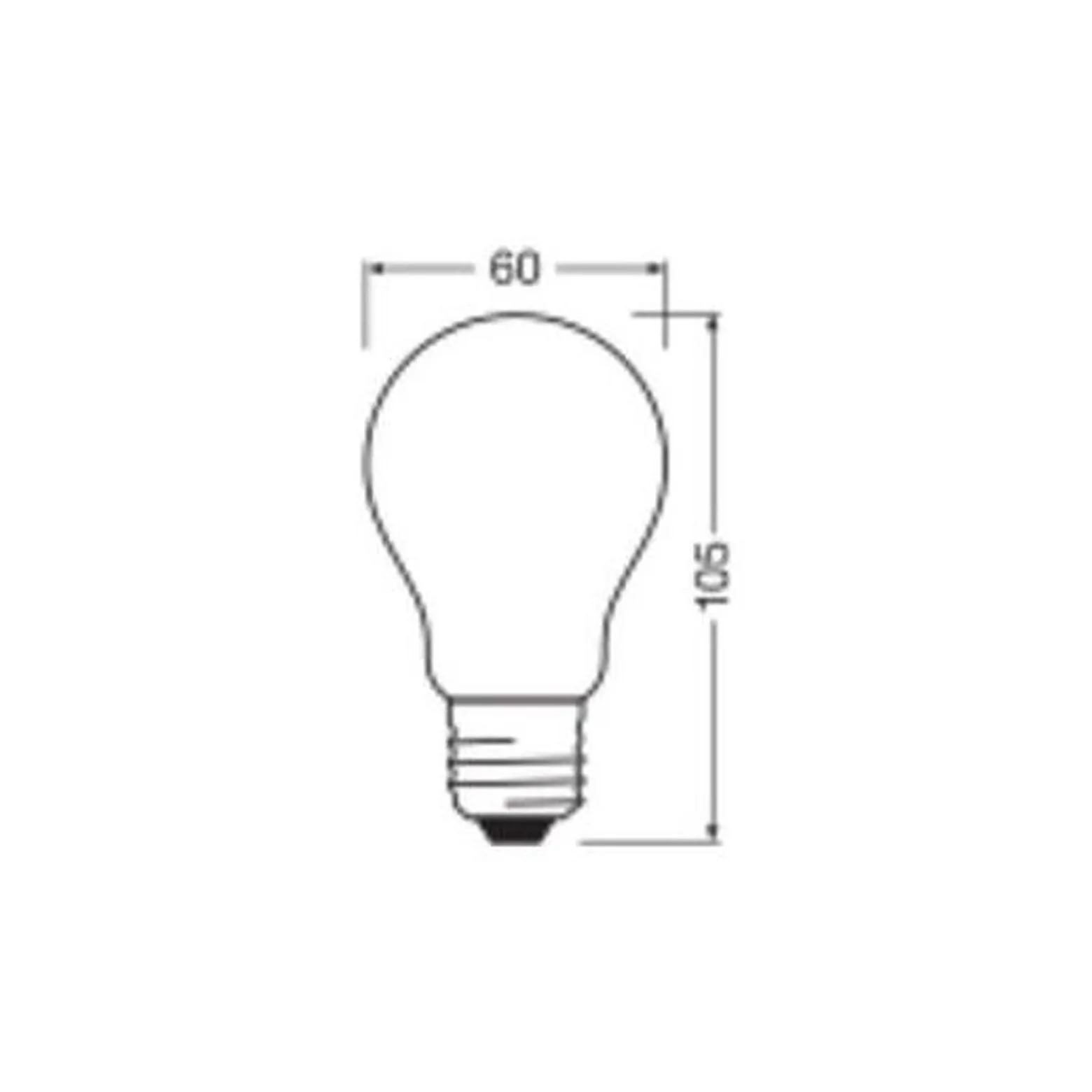 Ledvance Classic LED E27 Päron Matt 3.4W 470lm - 827 Extra Varm Vit | Dimbar - Ersättare 40W