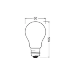 Ledvance Classic LED E27 Päron Matt 7.2W 1521lm - 827 Extra Varm Vit | Dimbar - Ersättare 100W