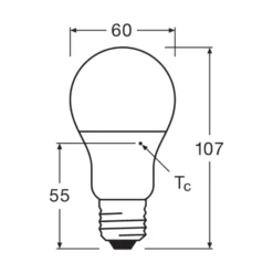 Ledvance Classic LED E27 Päron Matt 8.5W 806lm - 827 Extra Varm Vit | Ersättare 60W