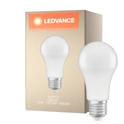 Ledvance Classic LED E27 Päron Matt 10W 1055lm - 840 Kallvit | Ersättare 75W
