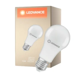 Ledvance Classic LED E27 Päron Matt 10W 1055lm - 827 Extra Varm Vit | Rörelse- Och Ljussensor - Ersättare 75W
