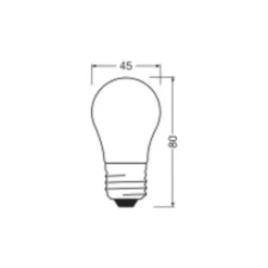 Ledvance Classic LED E27 Päron Matt 1.8W 250lm - 827 Extra Varm Vit | Dimbar - Ersättare 25W