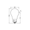 Ledvance Classic LED E27 Päron Matt 7.2W 1521lm - 840 Kallvit| Ersättare 100W