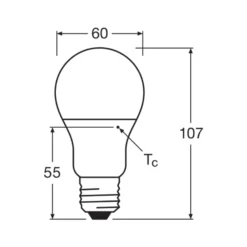 Ledvance Classic LED E27 Päron Matt 8.5W 806lm - 840 Kallvit | Ersättare 60W - Återvunnet
