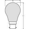Ledvance Classic Performance LED Lampa B22d Päron Filament Matt 4W 470lm - 827 Extra Varm Vit | Ersättare 40W