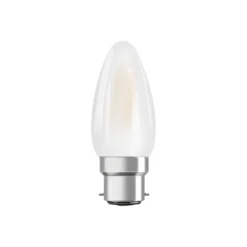 Ledvance Classic Superior LED Lampa B22d Kronljus Filament Matt 3.4W 470lm - 927 Extra Varm Vit | Bästa färgåtergivning - Dimbar - Ersättare 40W