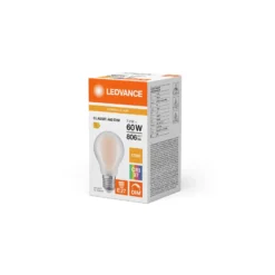 Ledvance Classic Superior LED Lampa E27 Päron Filament Matt 7.2W 806lm - 927 Extra Varm Vit | Bästa färgåtergivning - Dimbar - Ersättare 60W