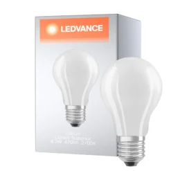 Ledvance Classic Superior LED Lampa E27 Päron Filament Matt 4.2W 470lm - 927 Extra Varm Vit | Bästa färgåtergivning - Dimbar - Ersättare 40W