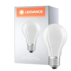 Ledvance Classic Superior LED E27 Päron Filament Matt 9.5W 1055lm - 927 Extra Varm Vit | Bästa färgåtergivning - Dimbar - Ersättare 75W