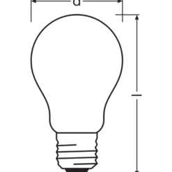Ledvance Classic Superior LED E27 Päron Filament Matt 9.5W 1055lm - 927 Extra Varm Vit | Bästa färgåtergivning - Dimbar - Ersättare 75W