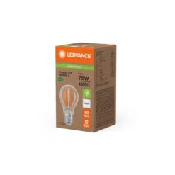 Ledvance Classic Superior LED Lampa E27 Päron Filament Klar 5W 1055lm - 840 Kallvit | Ersättare 75W