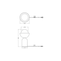 Ledvance Decor Bowl Bordslampa Svart | 200mm - Passande för E14