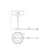 Ledvance Decor Curve Felt Bordslampa Grå 19W 550lm - 830 Varm Vit | 270mm