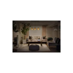 Ledvance Decor Papper Drop Papper/Stål Pendellampa Beige | Passande för 3X E27