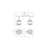 Ledvance Decor Spot Hornet Tak Spot Svart 2x2.8W - 827 Extra Varm Vit | Inkl. 2x E14