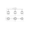 Ledvance Decor Spot Hornet Tak Spot Svart 3x2.8W - 827 Extra Varm Vit | Inkl. 3x E14