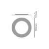 Ledvance Downlight Comfort Förlängning Ring Vit D190