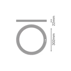 Ledvance Downlight Ring Universal D300 Svart