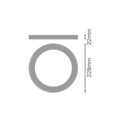 Ledvance Downlight Universal Ring Svart | 200mm