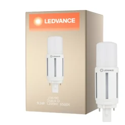 Ledvance Dulux-D LED 9.5W - 865 Dagsljus | 2-Stift - Ersättare 26W